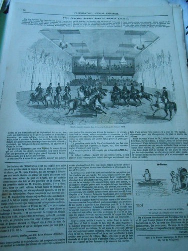 Gravure 1849 fête - 1849,